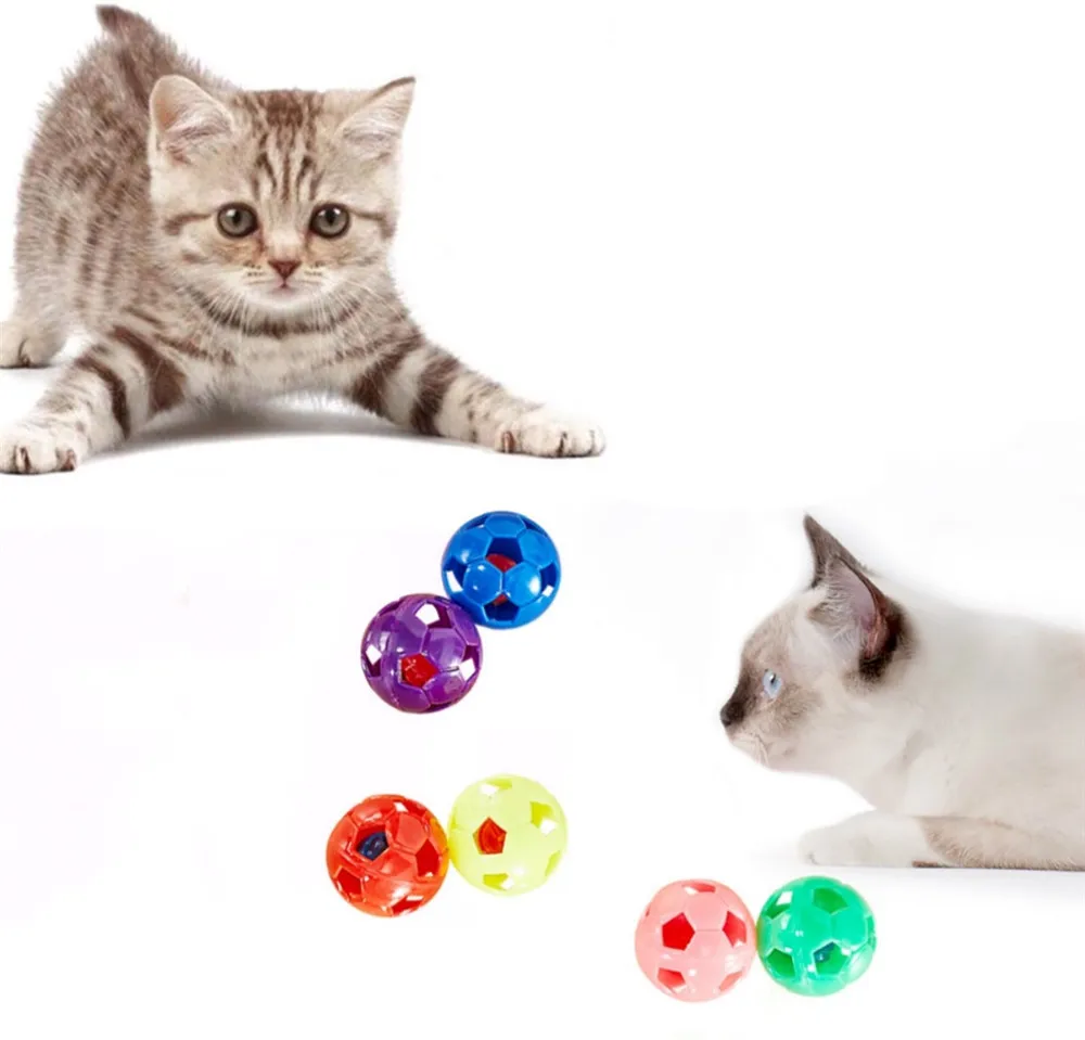 Пластиковая игрушка котенок мяч с кольцом колокольчика играя Жевательная погремушка царапина пластиковый шар интерактивные обучающие игрушки для кошек товары для домашних животных@ 04
