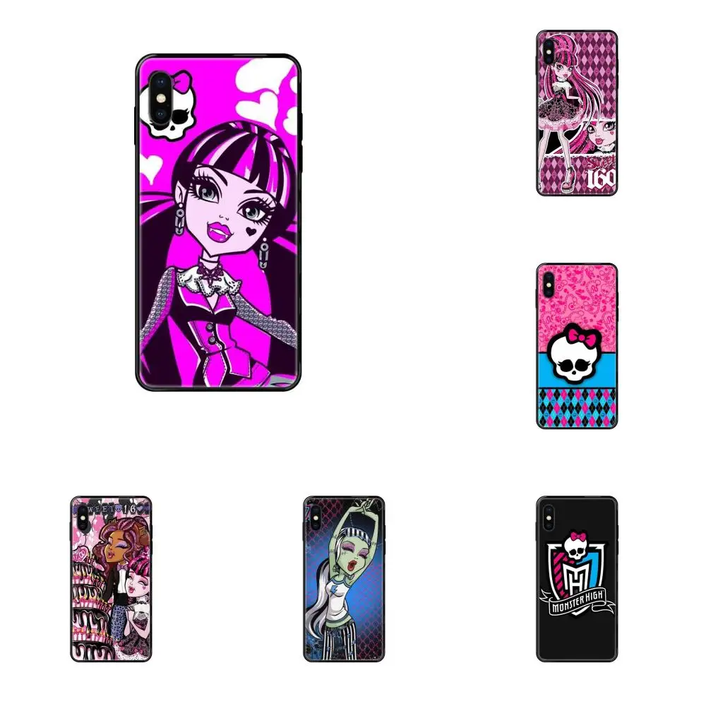 Новый черный чехол для телефона Monster High Samsung Galaxy S20 S10e S10 S9 S8 S7 S6 S5 edge Lite Plus Ultra |