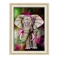 diy 5d diamond painting by number kits full drill elephant animal embroidery painting wall sticker for wall decor 11 8 x 15 8