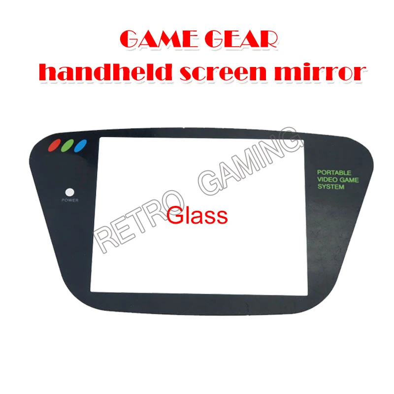 

Sega Game Gear GG lens protector white black plastic and glass material protective screen cover lens replacement