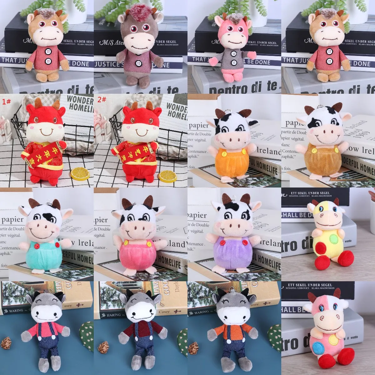 

2021 NewYear Cow Stuffed Cattle Soft Toy Kid Birthday Christmas Gift Kawaii Cattle Comfortable Soft Toy Birthday Present