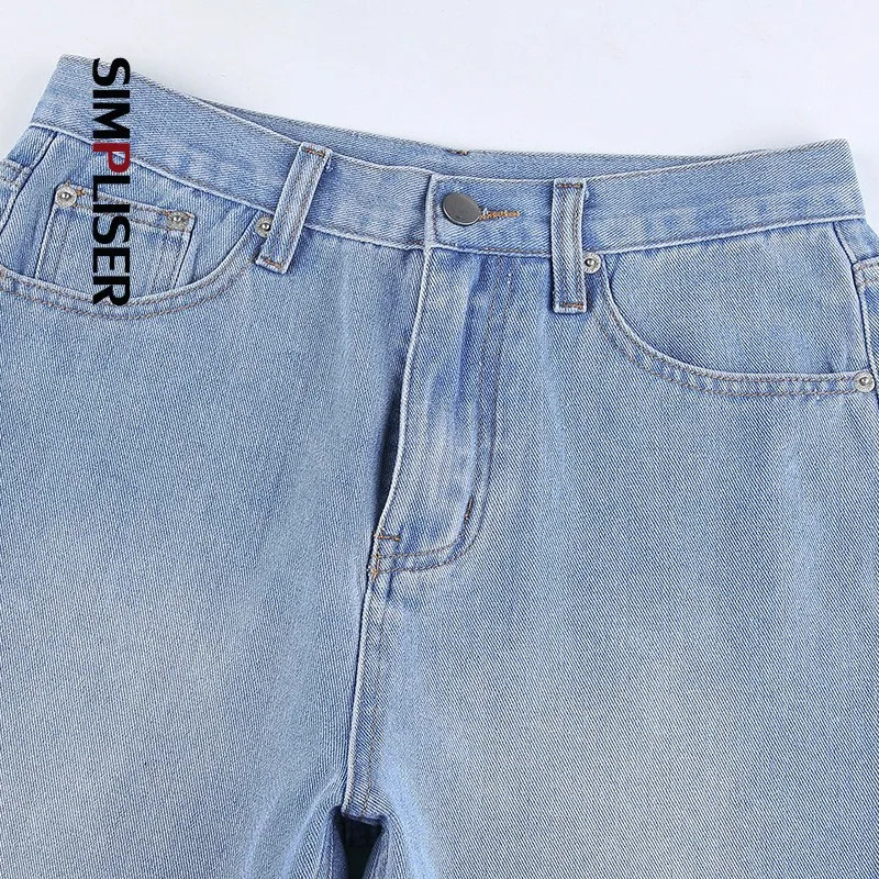 

High Street Fashion Women Denim Ripped Jeans Pants Female Flared Jeans Trousers High Waisted Hole Retro Femme Jeans Vintage 2021