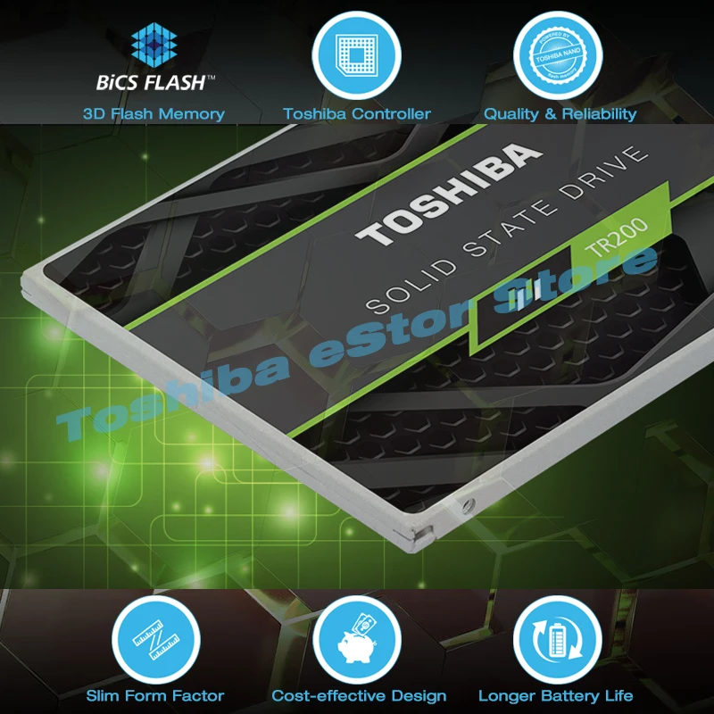 Toshiba TR200 твердотельный накопитель карта памяти серии hdd 2,5 SSD SATA 3 960 ГБ 480 ГБ 240 Sata3 Внутренний твердотельный Накопитель SSD диски для Ноутбуки ПК