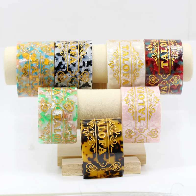 Модная черепаха щит манжета Широкий самоанский Племенной браслет с золотой