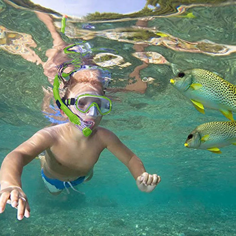 

4-color Professional Children Underwater anti-fog Diving Mask Swimming Fishing Pool Equipment Snorkel Glasses Set Accessories