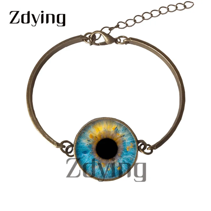 Zdying Винтаж ручная раобота ученик браслет со стеклянным кабошоном фото