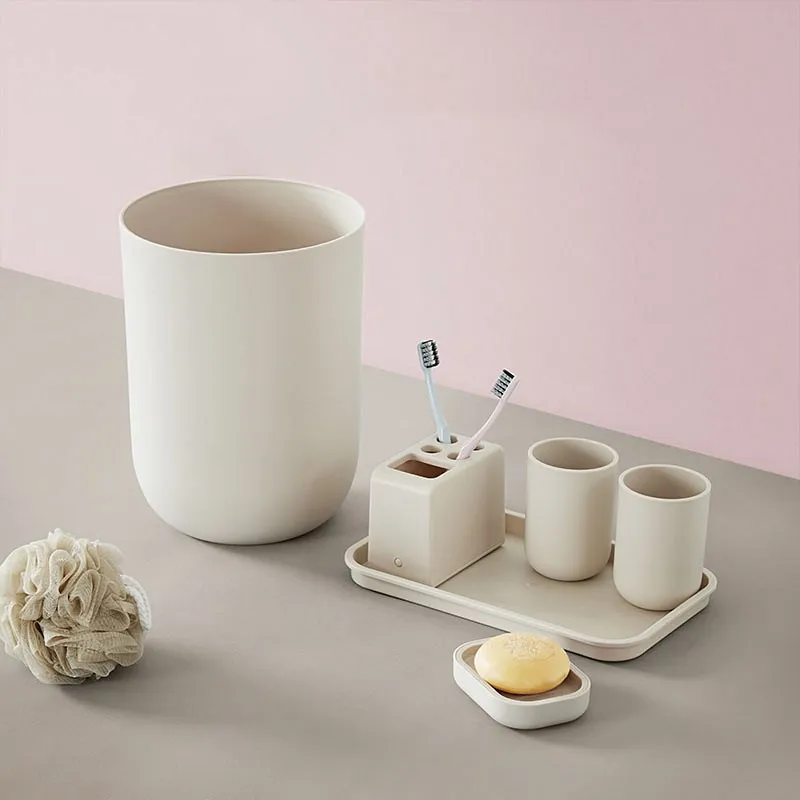 Набор из 7 пластиковых аксессуаров для ванной комнаты | Дом и сад