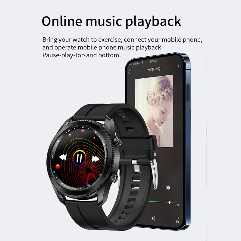 

TK88 Smart Watch Men Rotating Bezel Screen Bluetooth Call Music Player F5 Smartwatch Women Smart Phone Watch VS P12 W46 W56 P8 Y