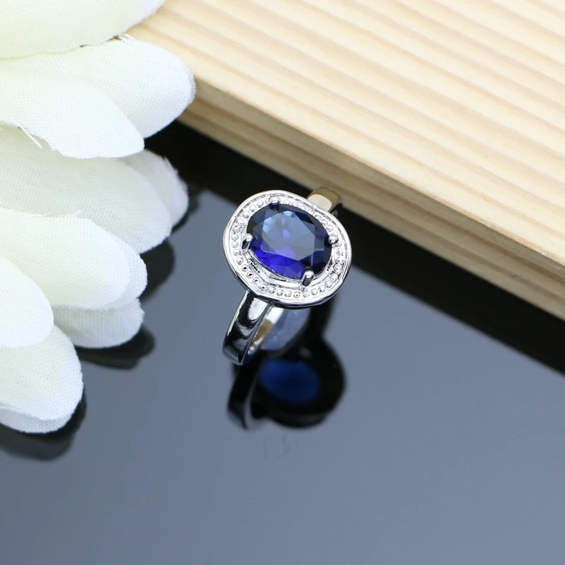 Ювелирные изделия из серебра 925 пробы с камнем 12 цветов