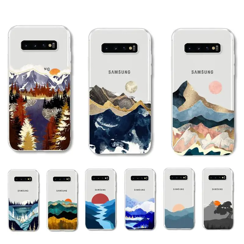

Landscape Sunset Phone Case For Samsung Galaxy S7 edge S8 S9 S10 S20 plus S10lite A31 A10 A51 Cover