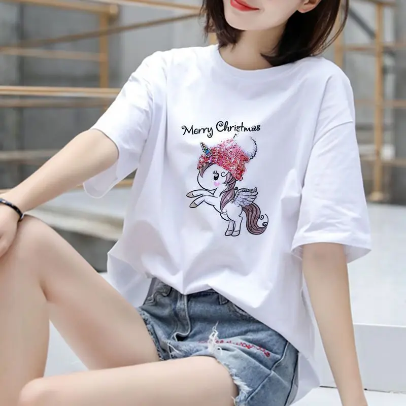 

Women's and men's Oversize T shirt 2021 Summer Harajuku Style Cotton Couples T shirt Hip Hop sweetwear graphic t shirts