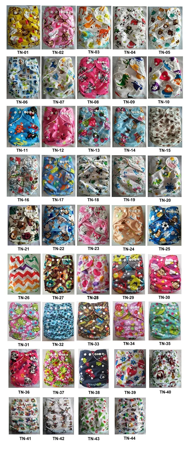 Free Shipping New Print Fabric Baby Infant Cloth Diaper 100 Pcs Reusable Waterproof Nappy one pockert nappies Cover TN
