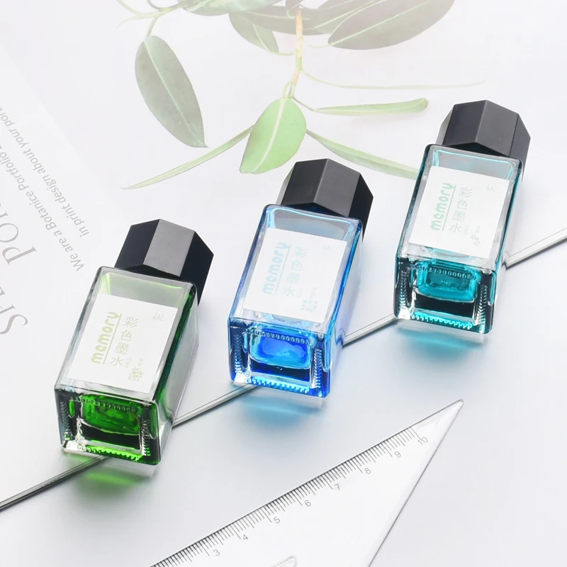 Портативная перьевая ручка 18 мл чернила неуглеродного цвета для окунания