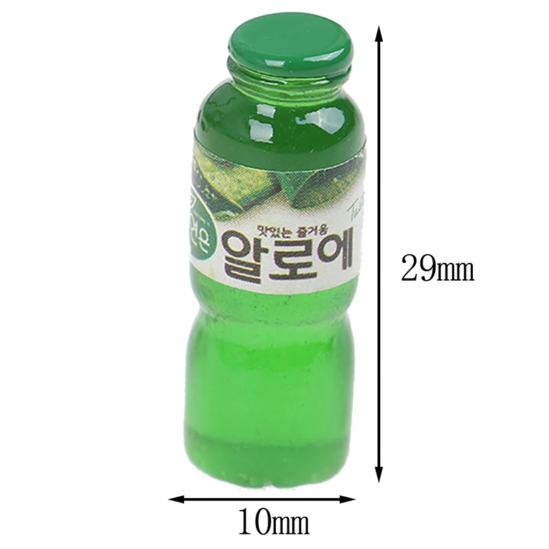 

2/10Pcs Juice Drink Bottle Resin Plasticine Beads Making Supplies Lizun DIY Doll Accessories Model Tool for Kids