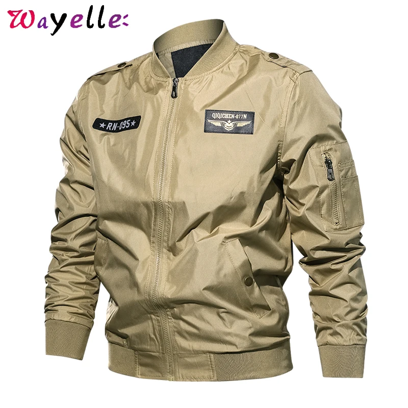 Армейская куртка для пилота мужская бомбер военная полетов ВВС пальто мужчин