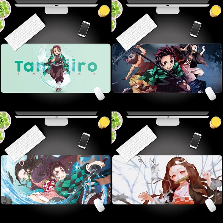 Японское аниме Demon Slayer Kimetsu No Yaiba фигура Kamado Tanjirou Nezuko коврик для мыши игрушки