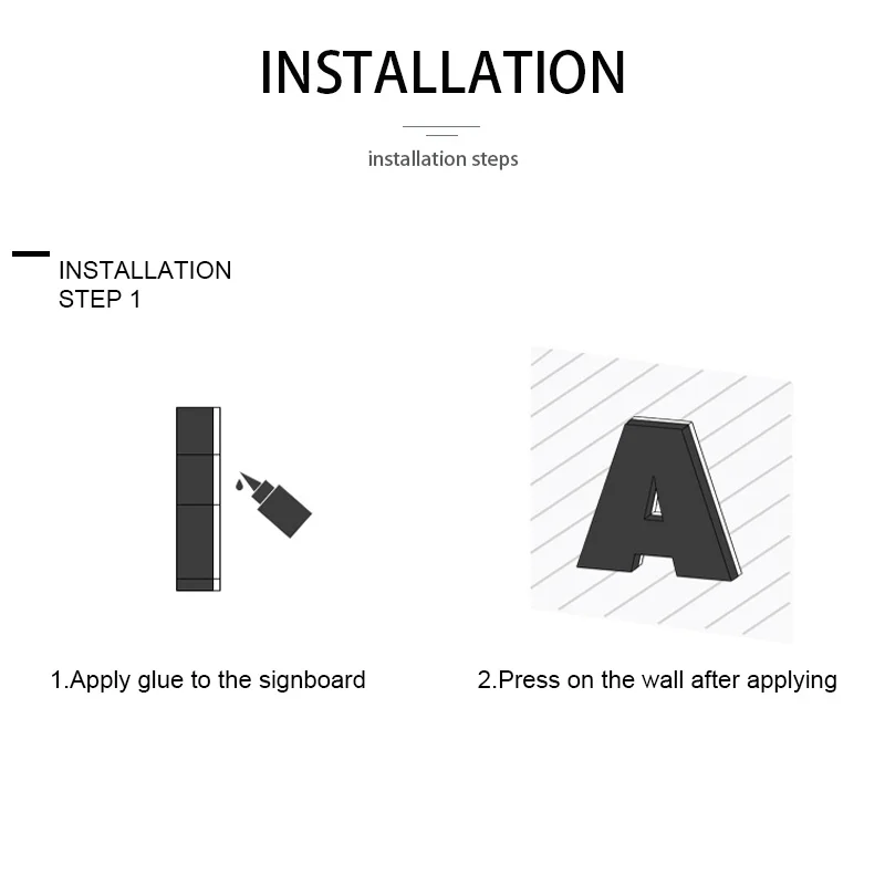 Акриловые Мини-таблички для дверей 12 В постоянного тока 0-9 130 мм |