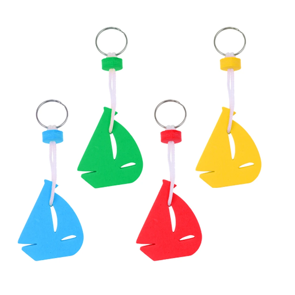 4 шт. креативный плавучий плавающий брелок для ключей парусный корабль|Гребные