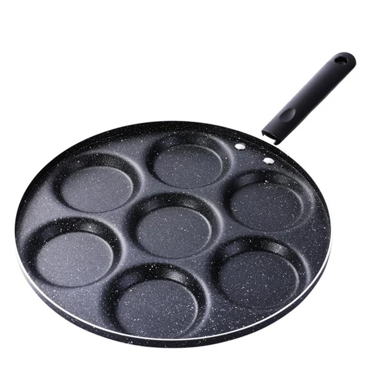 

New Seven-Hole Frying Pot Thickened Omelet Pan Non-Stick Egg Pancake Steak Pan Cooking Egg Ham Pans Breakfast Maker