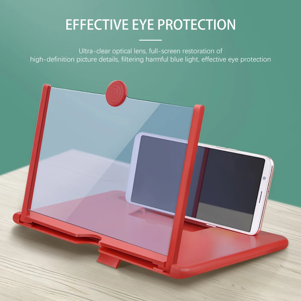 NEW 3D Screen Amplifier Portable Mobile Phone Magnifying Glass HD Stand Eyes Protection Holder For Video Folding Enlarged | Мобильные