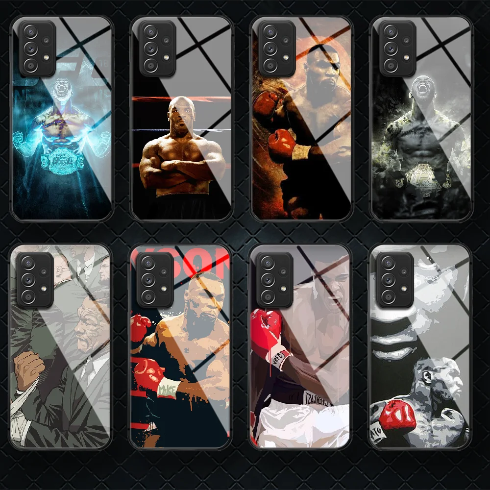 

Boxing Tysons Tempered Glass Phone Case Cover For Samsung Galaxy A 10 12 20 E 21 30 32 50 40 51 52 70 71 72 S Hot Painting Coque