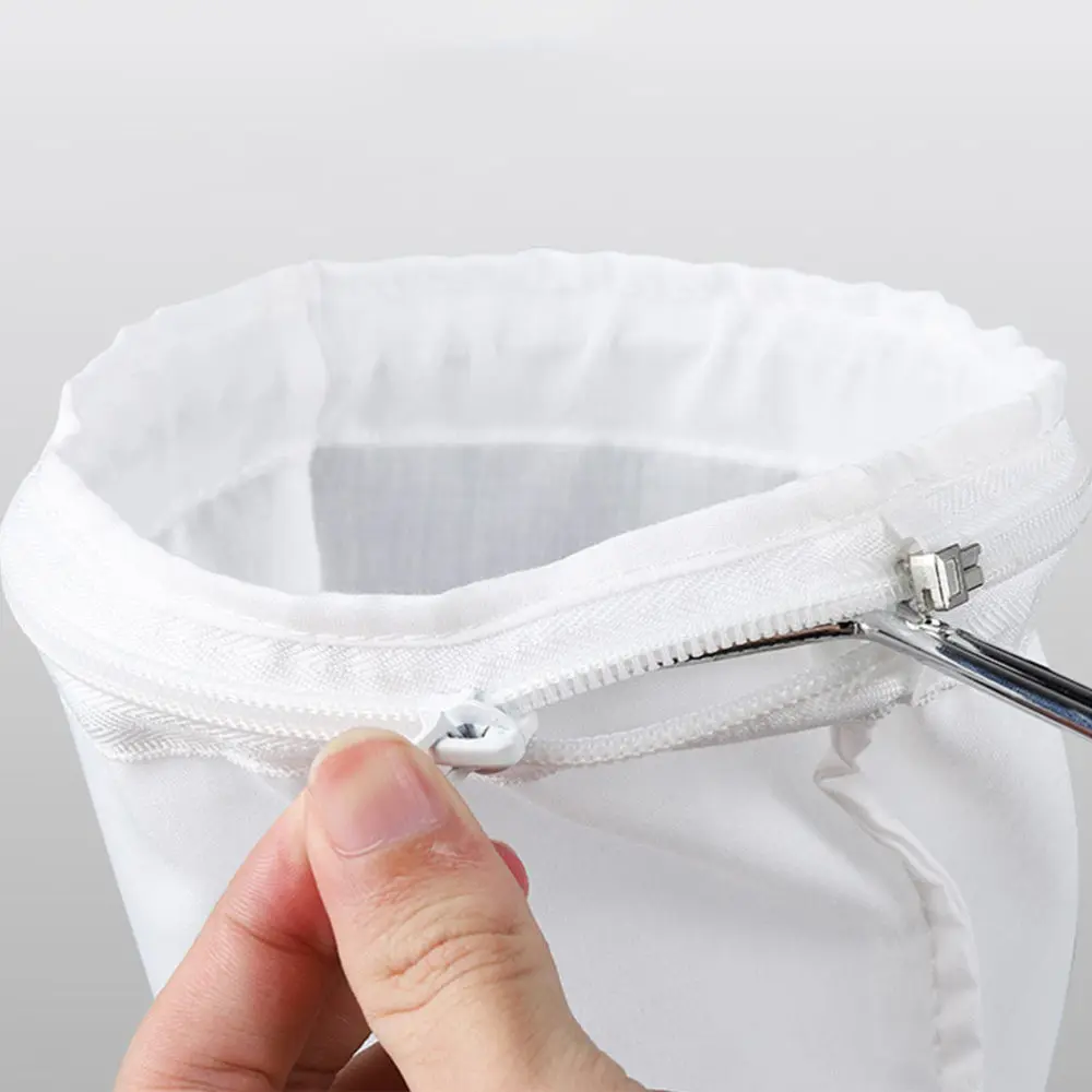 

1 Set 3Pcs Tea Filter Bags Practical Coffee Strainer Bags (Silver White)