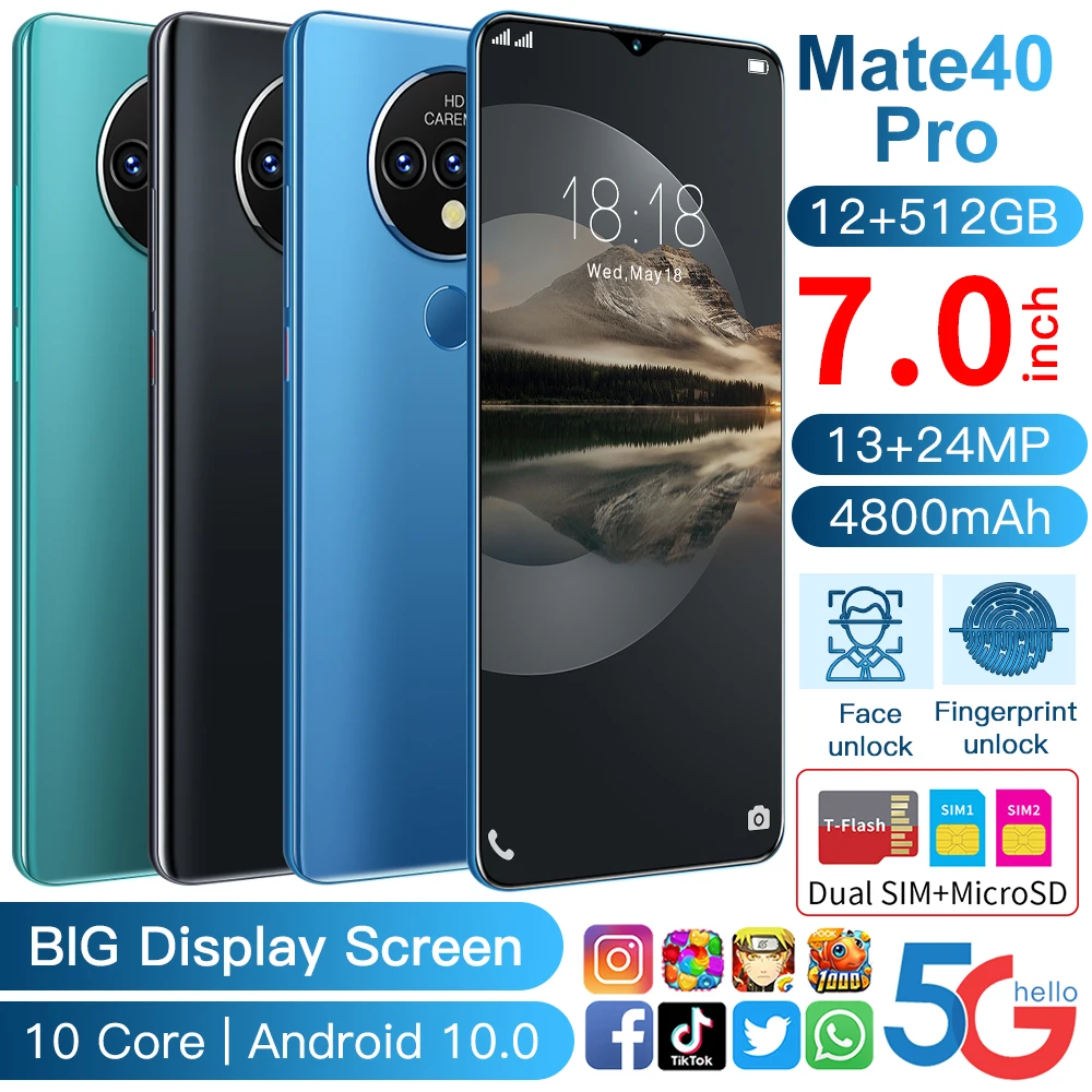 

Mate40 Pro, 4800 , 7,0 , 12 , 512 , Snapdragon 888, 13 , 24