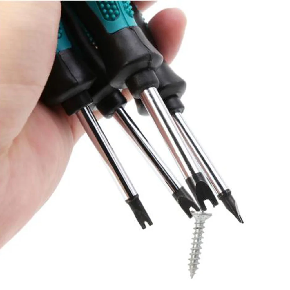 

4pcs U-Fork Type Screwdriver Bit Magnetic Slot Household Repair 1.7/2/2.3/2.6mm