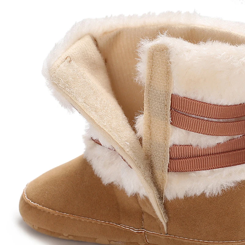 

Fashion Baby Girls Non-slip Warm Shoes Winter Snow Boots Warm Leather Fur Baby Waterproof Infant Boot Boys Girls Bootie Shoes