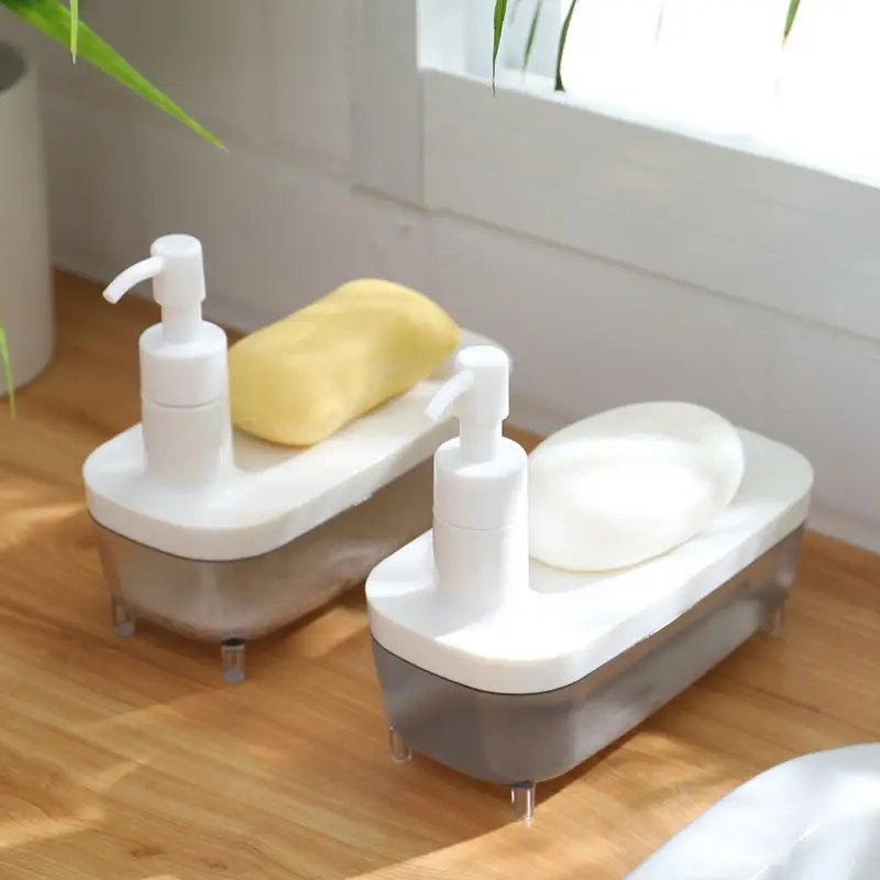 300 мл диспенсер для столешницы пластиковый квадратный ручной дозатор жидкого