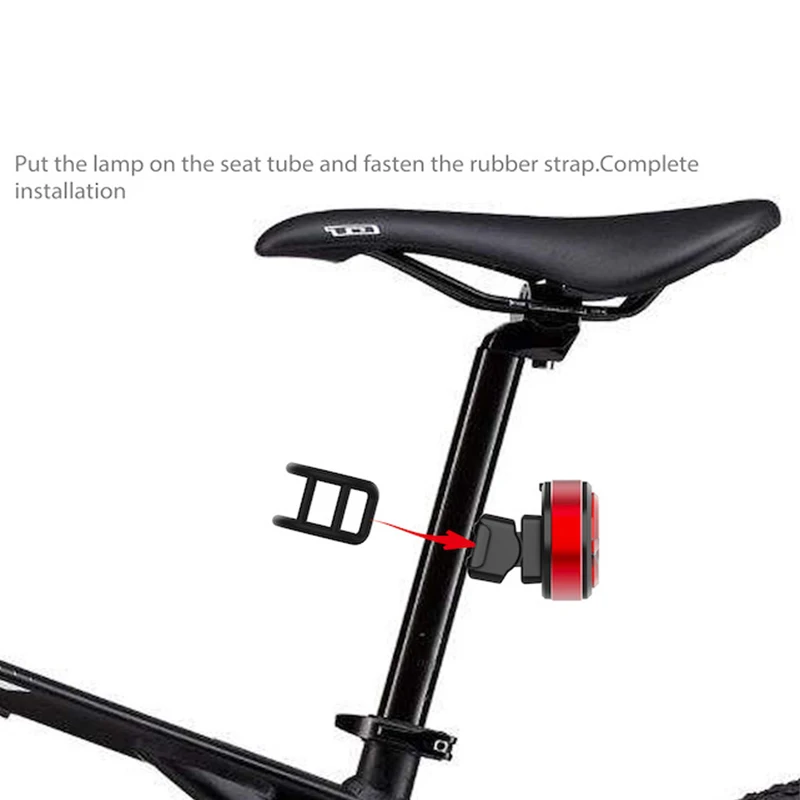 USB Charge Led Bike Light Multi Lighting Modes Bicycle Flash Tail Rear Lights for Mountains Seatpost light | Спорт и развлечения