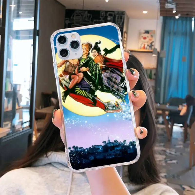 Прозрачный чехол Hocus Pocus для iPhone 6 7 8 11 12 s mini pro X XS XR MAX Plus se | Мобильные телефоны и