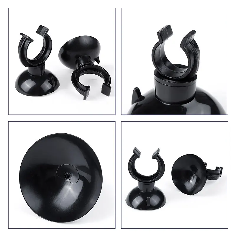 

10Pcs 23x45mm Clip Sucker Aquarium Fish Tank Air Pump Clamp Oxygen Tube Clip Heating Rod Clamp Thermometer Clip Sucker Clamp