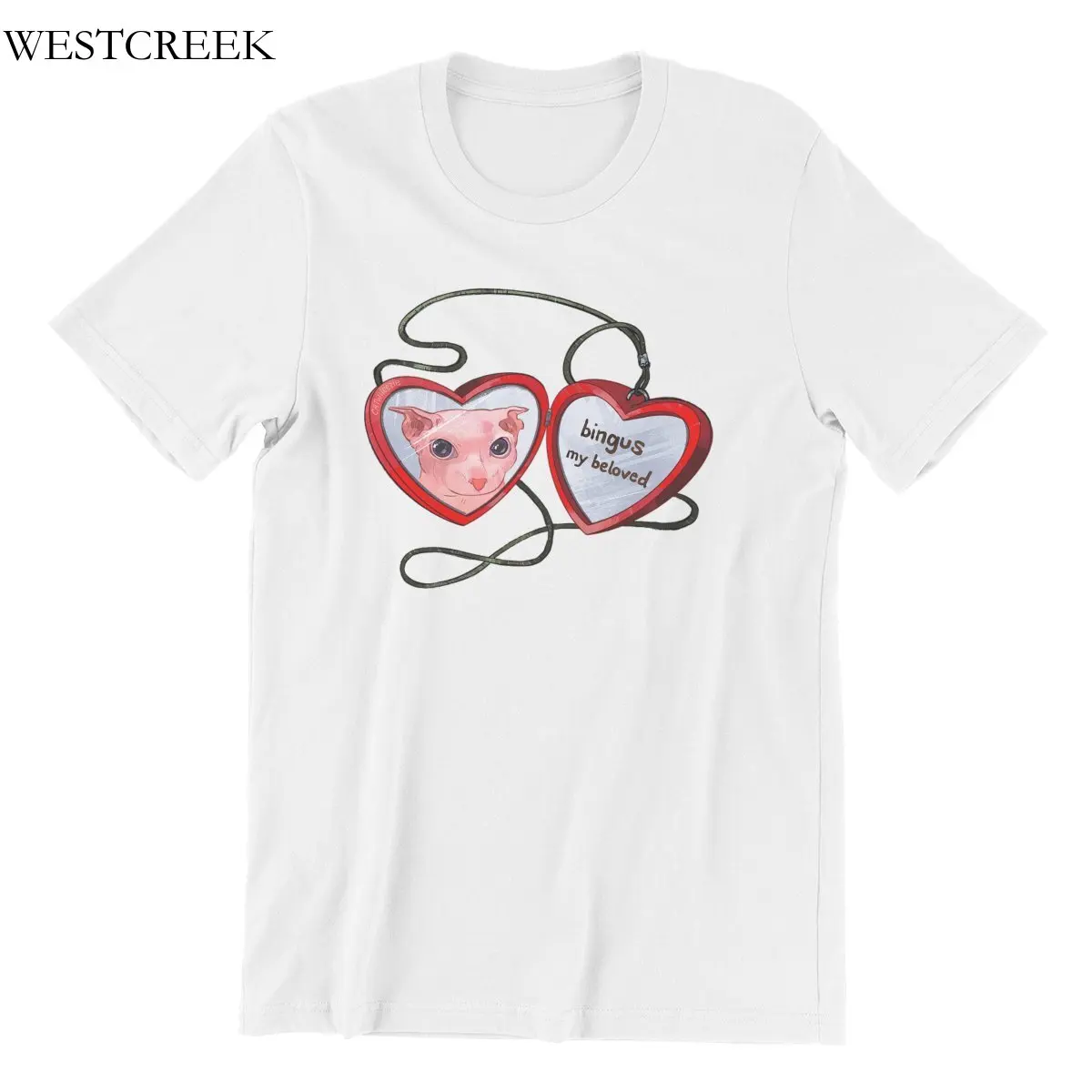 

Оптовая продажа, WESTCREEK Bingus, моя любимая хлопковая футболка, мужские футболки, мужская одежда 185174