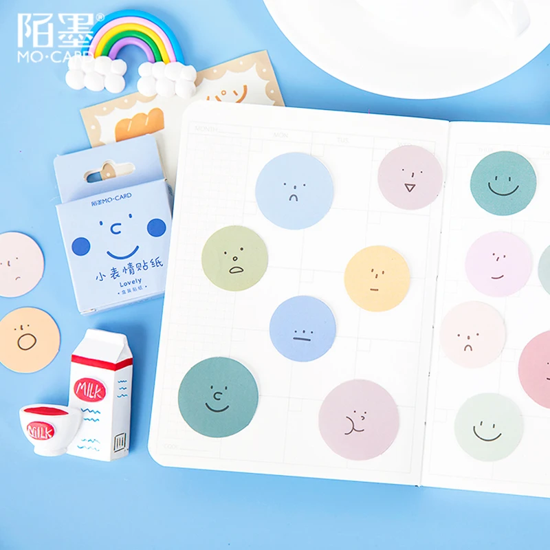 Mo. Card Little expression Мини бумажные дневники наклейки Скрапбукинг декоративные
