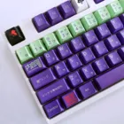 Японский аниме EVA01 тема Pbt клавиши крышки s 108 клавиши набор для механической клавиатуры Oem профиль только клавиша крышка 104 100 98 96 87 60