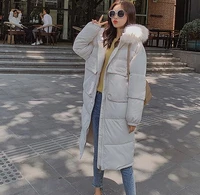 dimi winter jacket women parka with big fur down parka with hooded