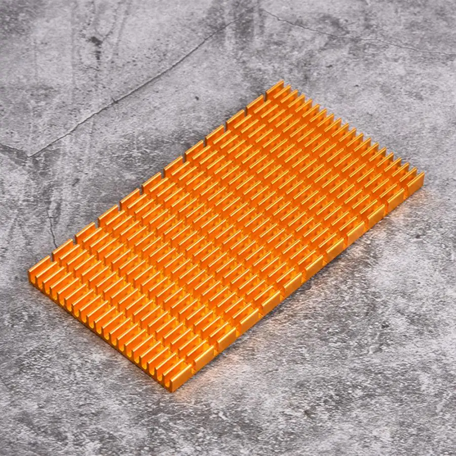 Золотой теплоотвод алюминиевый для нескольких целей 120x64x6 мм|Системы HVAC и