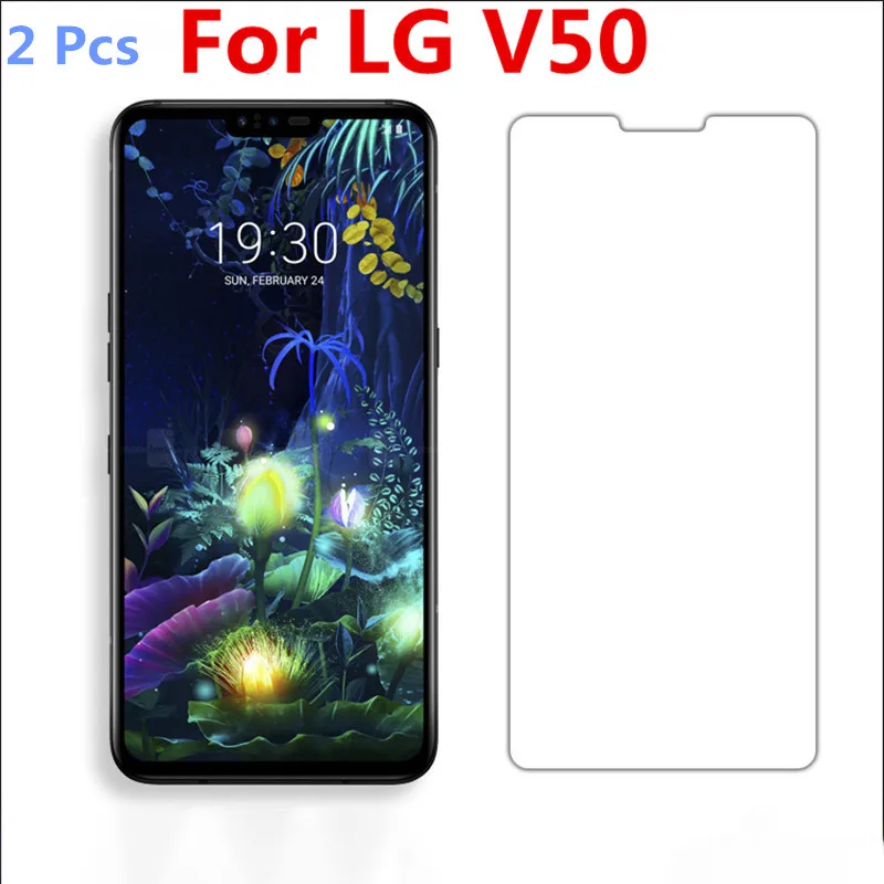 

2 шт./лот Защитное стекло для экрана, закаленное стекло для LG V50, стеклянная пленка для сотового телефона