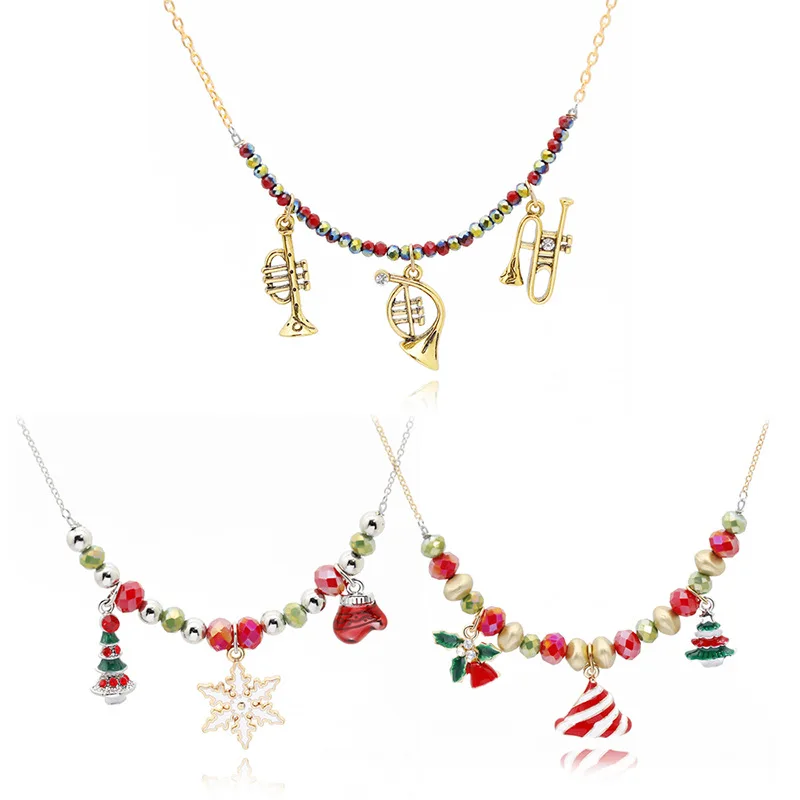 DoreenBeads модное разноцветное рождественское ожерелье с шариками для женщин модные