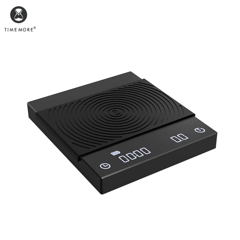 Timemore-b&aacute;scula de cocina B22, balanza b&aacute;sica de caf&eacute; con espejo negro + nueva actualizaci&oacute;n USB, balanza electr&oacute;nica inteligente de pesaje y temporizador-0