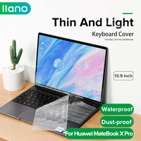 llano laptop keyboard cover protector for huawei matebook x pro 13 9 inch notebook ultra thin silicone protective film dustproof