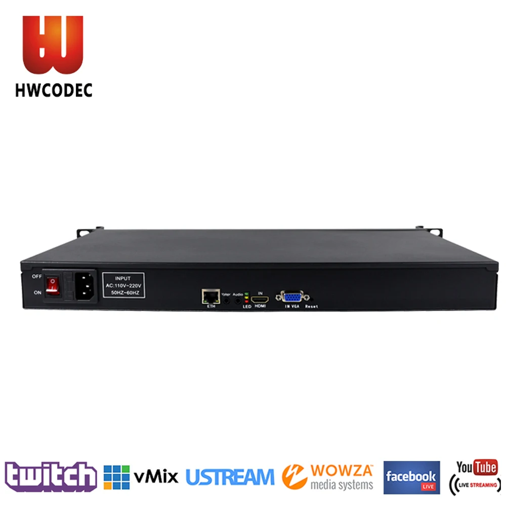 HWCODEC H264 кодировщик аналого-цифровой HDMI/VGA видео потоковый кодировщик RTTP RTSP FHD 1080P IPTV кодировщик для YouTube, Facebook