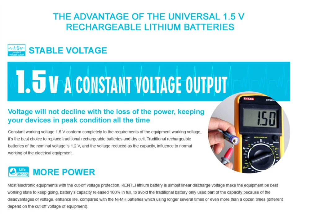 KENTLI 1,5 v 3000mWh AA 1180mwh 1,5 V AAA литий-полимерный литий-ионный полимерный литиевый аккумулятор AA AAA умное зарядное устройство(CH4-57U