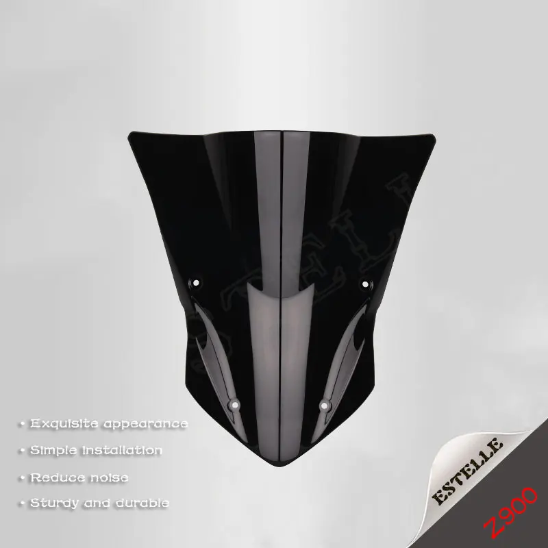 

For Kawasaki Z900 2017 2018 2019Motorcycle High Quality Windshield Black Screen and Transparent Screen Z 900