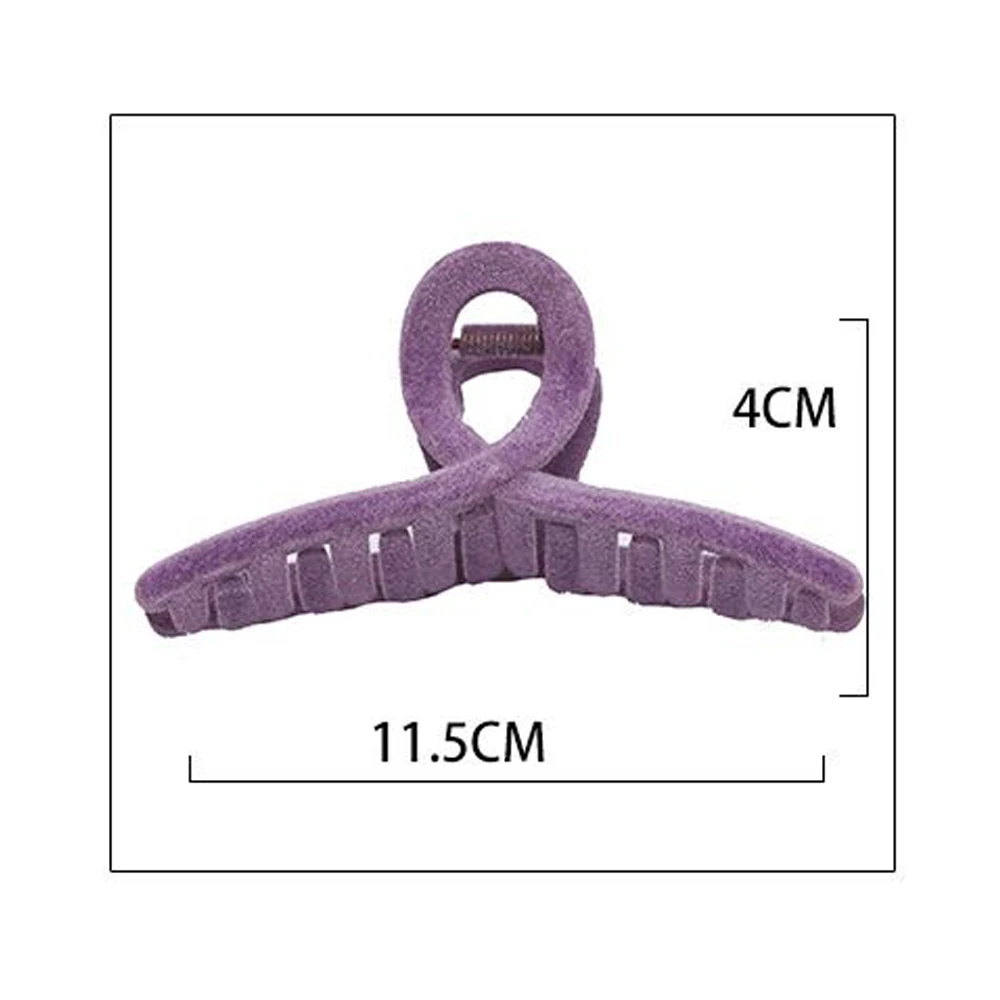 

New Temperament Flocking Clip Korean Hairpin Shark Female