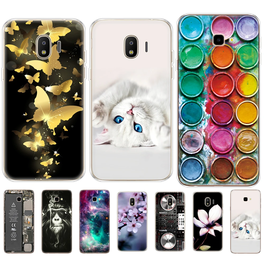 Чехол из мягкого ТПУ для Samsung Galaxy J4 2018 EU J400F J400 чехол телефона Plus Prime sm j415