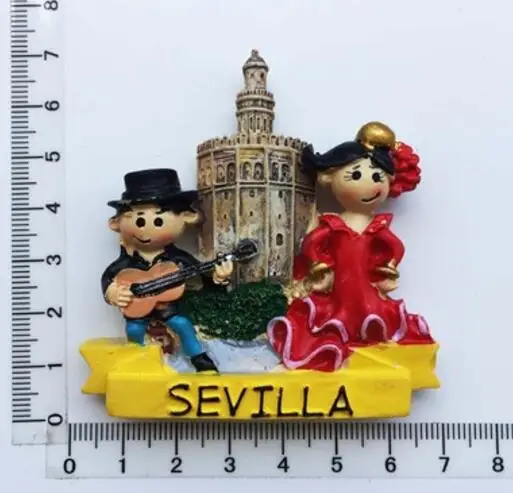 003 Танец фламенко в Барселона, Испания, Сербию 3D магнит на холодильник Путешествия Сувенир Холодильник Магнитные наклейки домашний декор - Цвет: 003