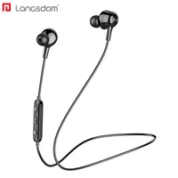 langsdom l17 wireless headphone earphone for phone iphone headset magnet earbud with mic stereo bluetooth compatible earpiece