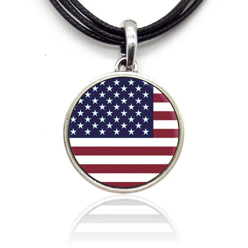 1 шт. модные подвески с американским флагом ожерелья избирательным тоном